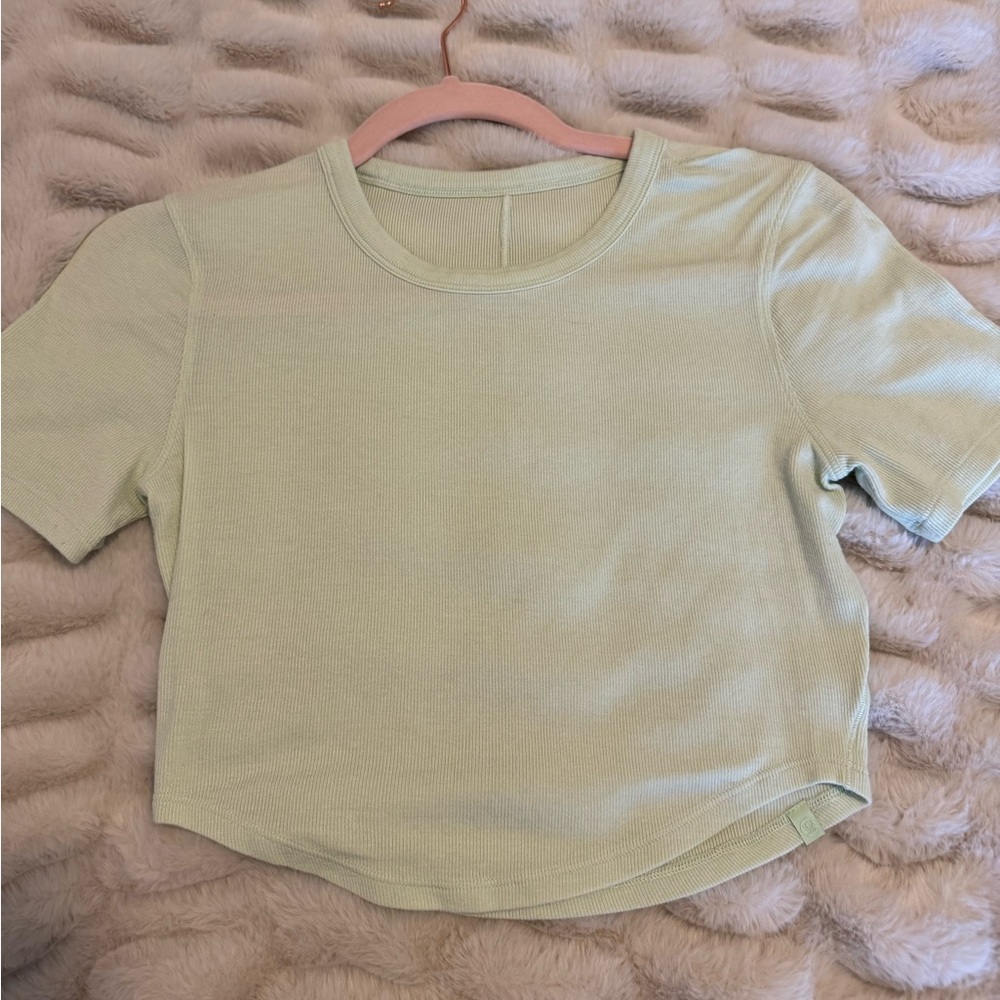 Lululemon Cropped Ribbed T-Shirt